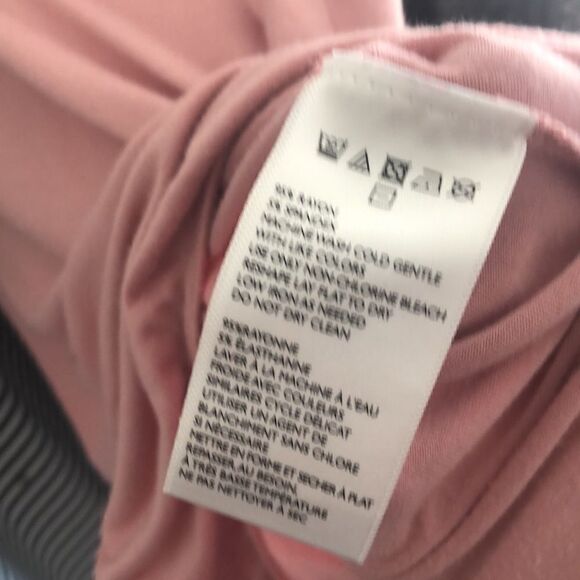 Free People V Neckline Bodysuit Pink Small - Picture 9 of 9